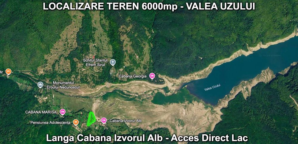 Teren 6000mp cu Lac | Valea Uzului | Zonă Turistică de Top | Utilități în dezvoltare