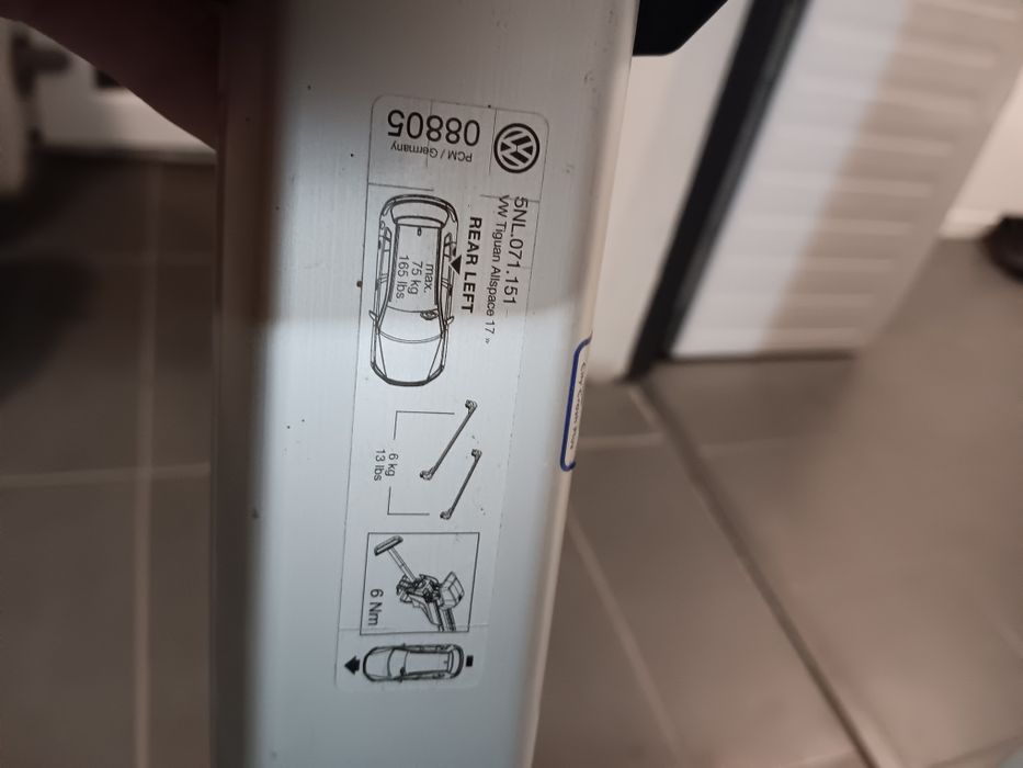 Set bare transversale originale VW Tiguan Allspace 2018