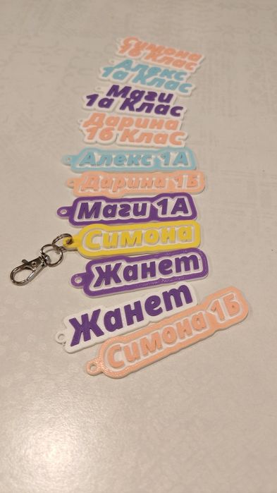 Персонализирани ключодържатели и книгоразделители