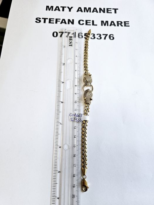 Vand bratara din aur 14 k 12.35 g cod 669