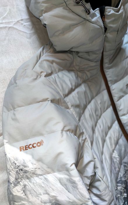 2117 of Sweden пухена ски яке с Recco етикет и златна подплата XXL