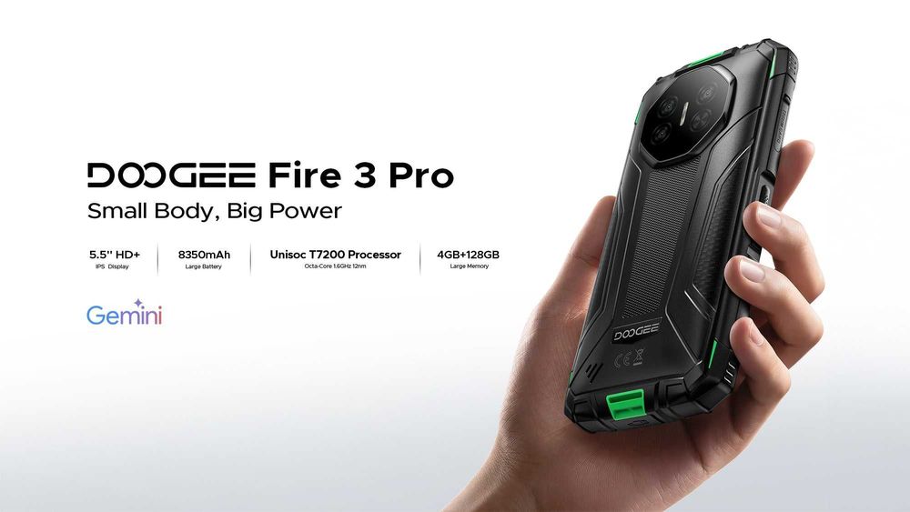 Telefon mobil Doogee Fire 3 Pro, 4G, 5.5" IPS, 16GB RAM, 128GB, NFC