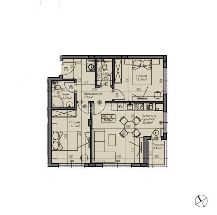 Продава се Тристаен апартамент в София, Малинова долина - 84 кв.м за 1202 €/кв.м - Снимка #4