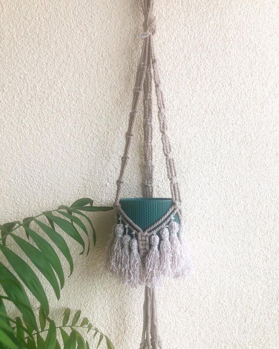 Макраме за висящи цветя