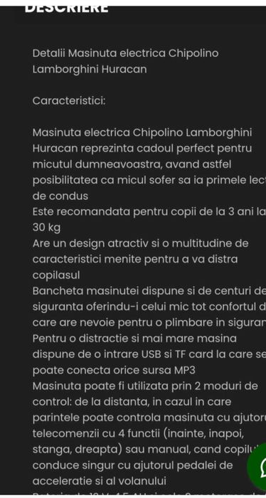Masinuta electrica