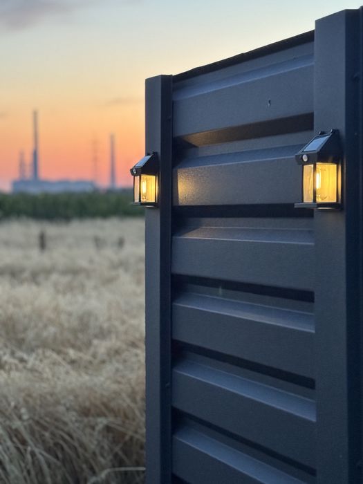 Gard din tabla T35 – montaj orizontal aspect elegant