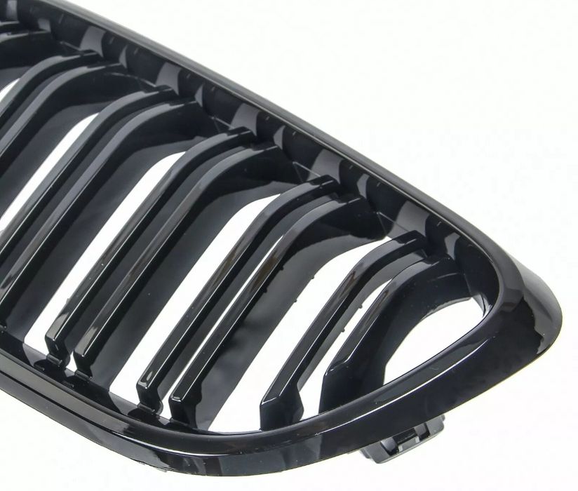 Grila dubla nari BMW Seria 2 F20 F21 F22 F23 F87 negru lucios