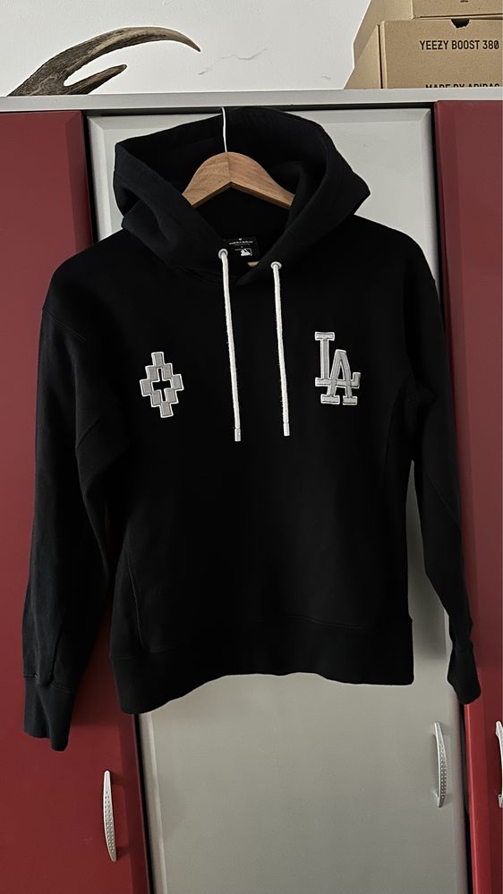 Marcelo Burlon County of Milan Black LA Dodgers Edition Hoodie