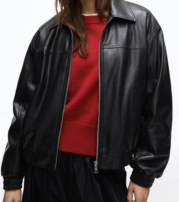 Дамско кожено яке Bershka