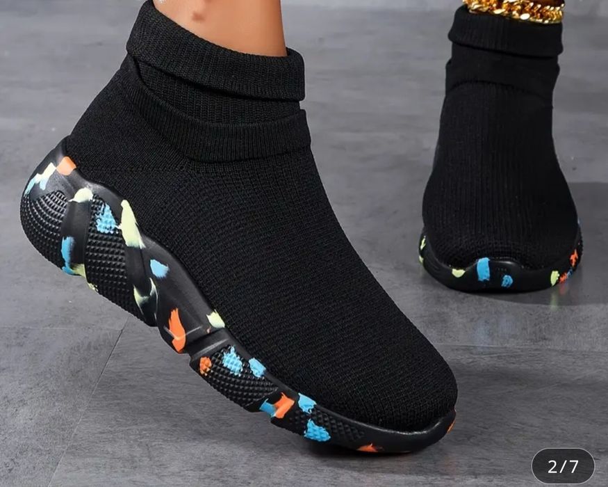 Дамски обувки плетени