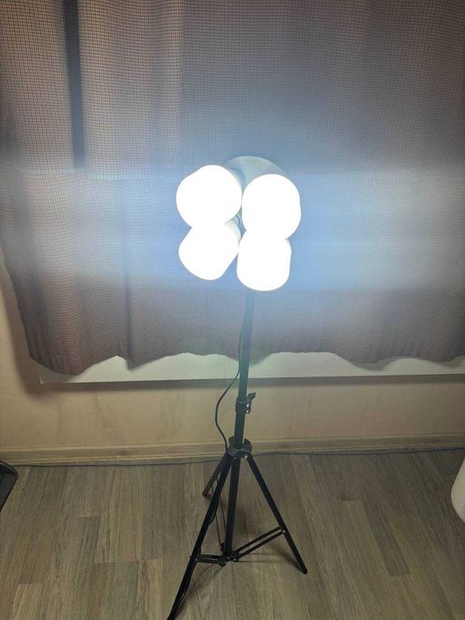 2бр. Светлини Softbox LED, 50х70см, 2м височина, 4 крушки