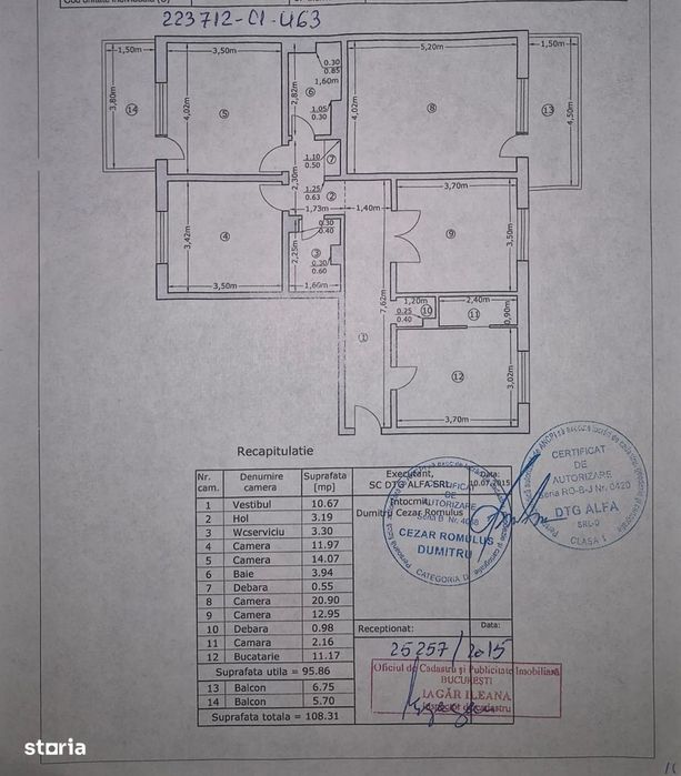 Apartament 4 camere decomandat | 96 mp | Etaj 2 | Sebastian – Rahova