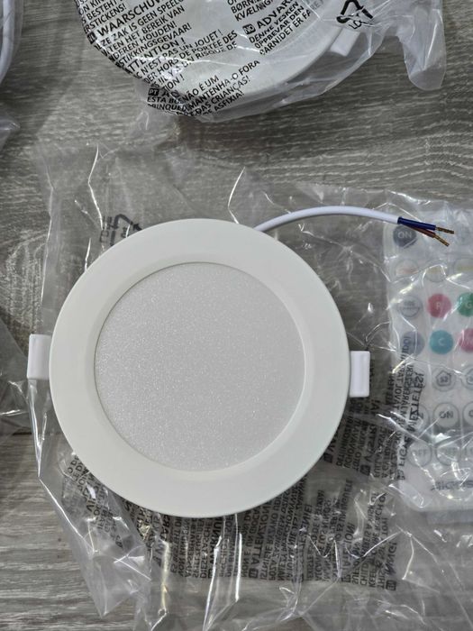 Spoturi încastrate LED Aigostar RGB+CCT – Smart, IP44, 4 bucăți