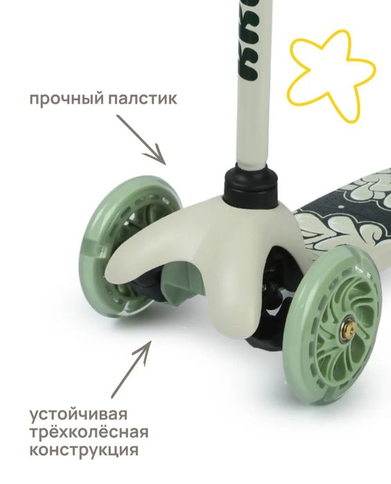 Самокат трёхколёсный