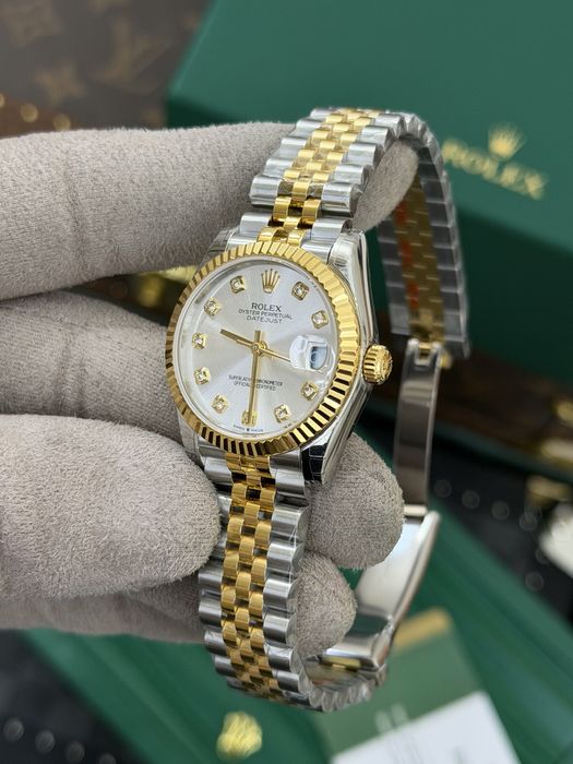 Rolex Date-Just Diamond 31 Yellow Gold