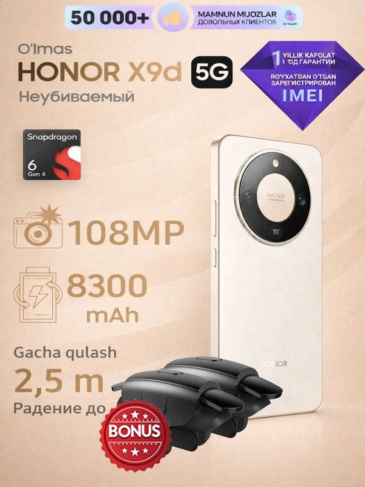 Honor X9D smartfon maxsuloti