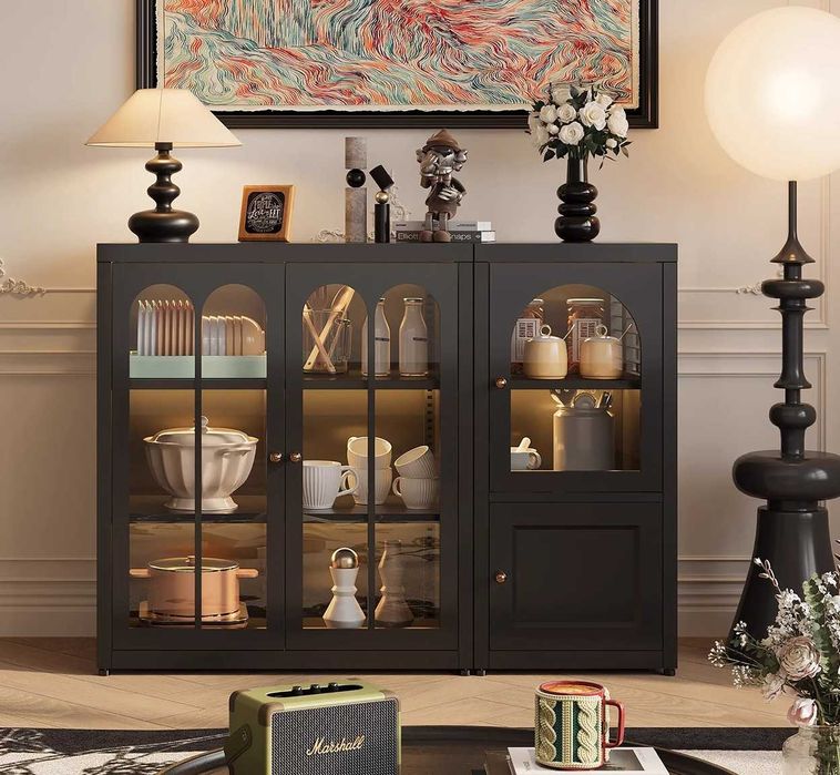 Сервант со стеклянными дверцами оптом\Oynali servant arzonga\Сервант