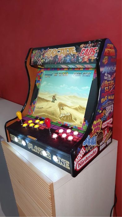 Cabinet Arcade Bartop Retro – 10.000 Jocuri Clasice Incluse!