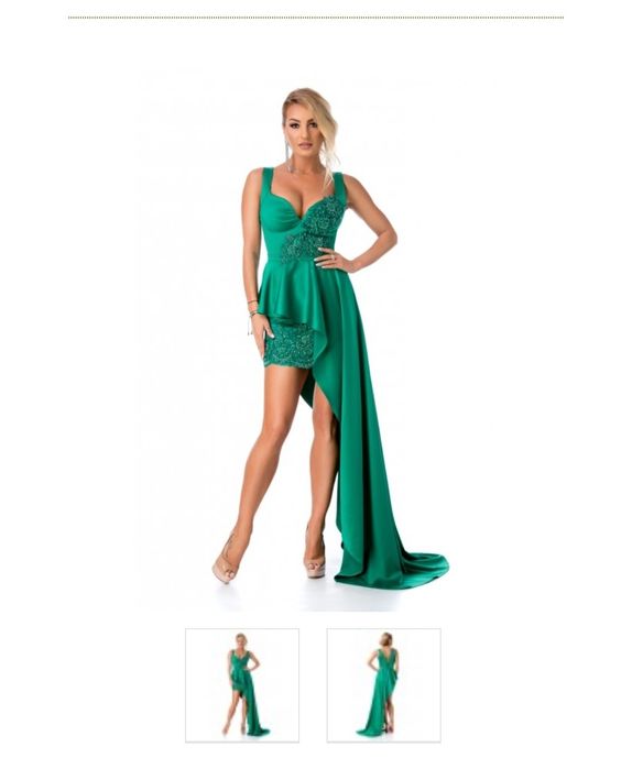 Rochie verde de tafta