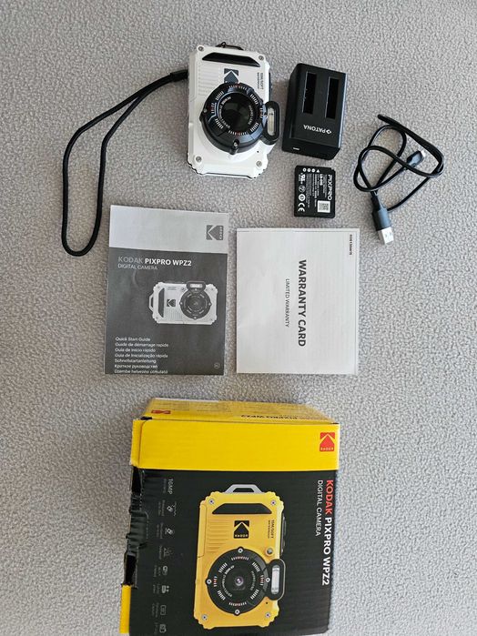 Подводен фотоапарат Kodak - PIXPRO WPZ2, 1080p, 16MPx, бял