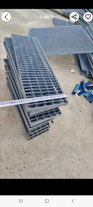 Trepte metalice galvanizate la dimensiunea ceruta de client