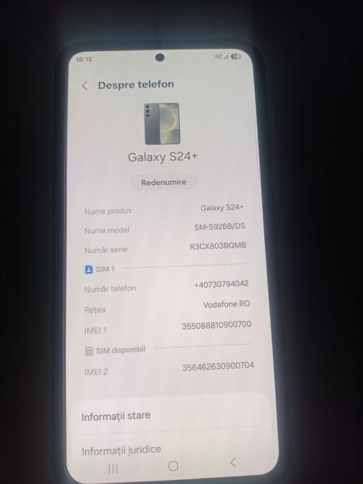 Samsung Galaxy S24 Plus ca nou. Factura si Garantie 2 ani.