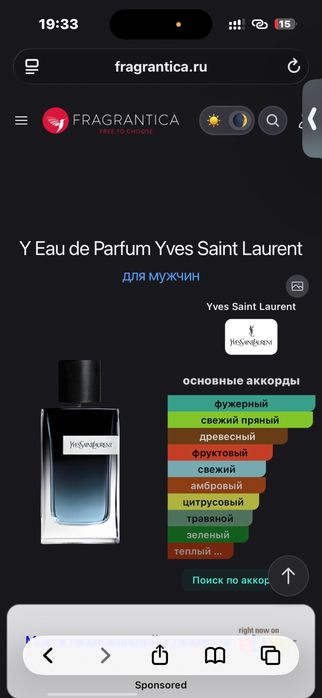 Parfum Yves Saint Laurent