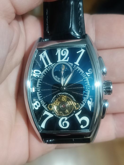 Мъжки автоматичен часовник Moon Phase / Skeleton