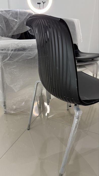 LUX Set scaune moderne design elegant Allegra NOI