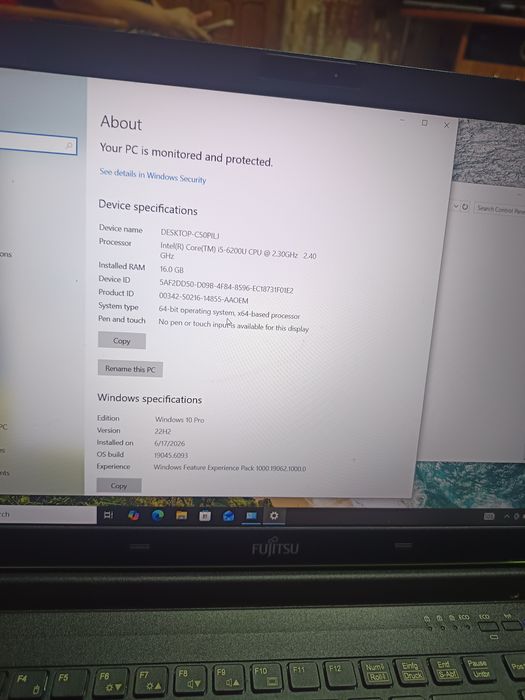 Laptop Fujitsu Siemens