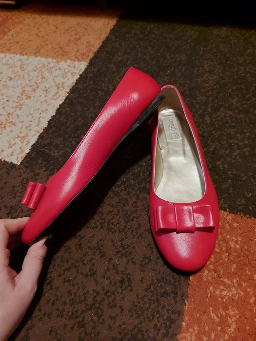 Vand balerini rosii piele naturala