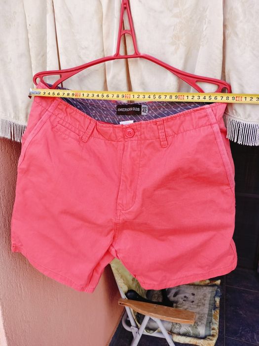 Pantaloni scurți bărbați American 028, roz, mărime 42, 100% bumbac
