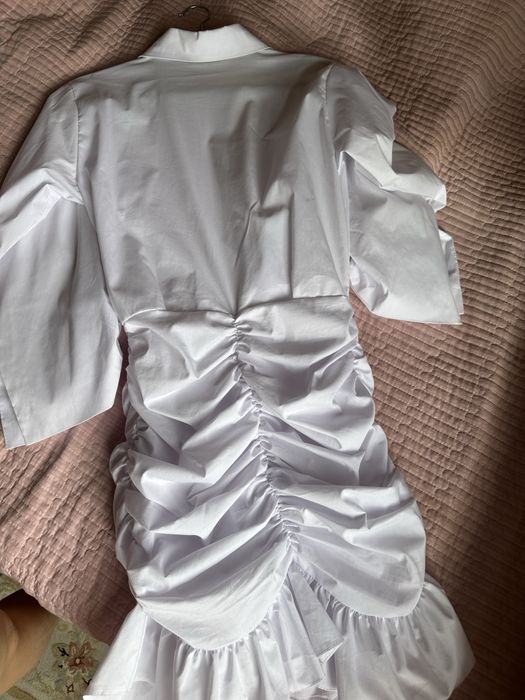 Белое платье мини