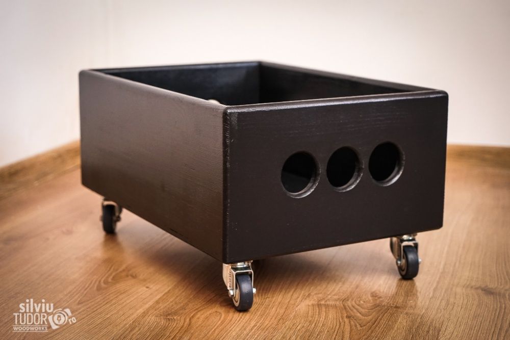 Ladita de VINILURI HANDMADE discuri pickup depozitare LP lemn VINIL