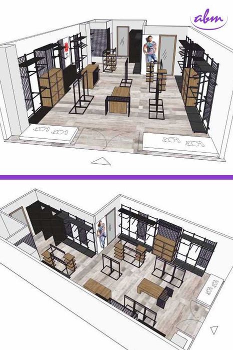 Рейлы и стеллажи для одежды | Loft / Modern