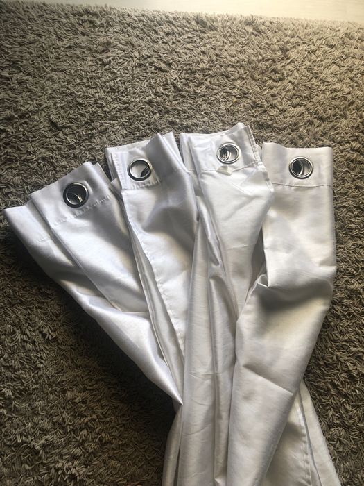 Set perdele/draperii albe