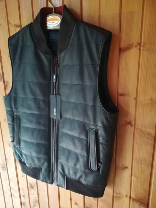 Vestă nouă piele bărbați Alexco M