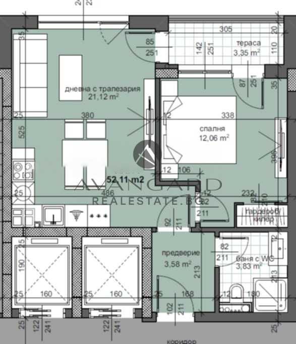 Продава се Двустаен апартамент в Пловдив, Тракия - 60 кв.м за 1734 €/кв.м - Снимка #3