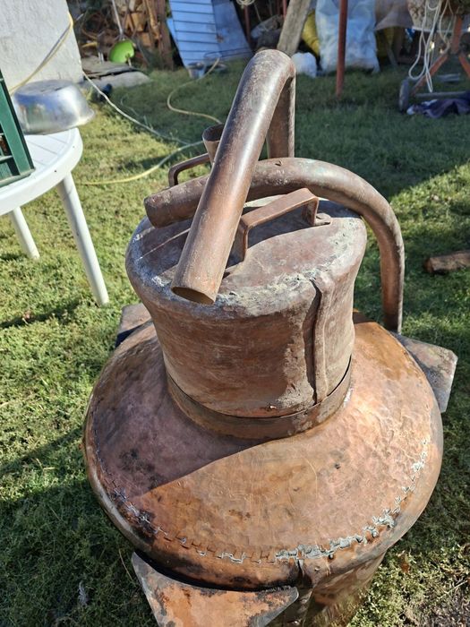 Cazan / alambic tradițional din cupru – 120 L – 57 kg cupru