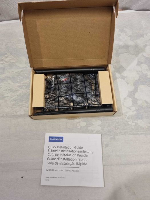 Palca de retea WIFI Gigabit Syoncon + Bluetooth  2.4G/5G/6GHz 5374mb