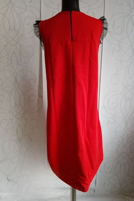 НОВА Туника рокля, цвят горчица , червен, памук и еластан, L и XL