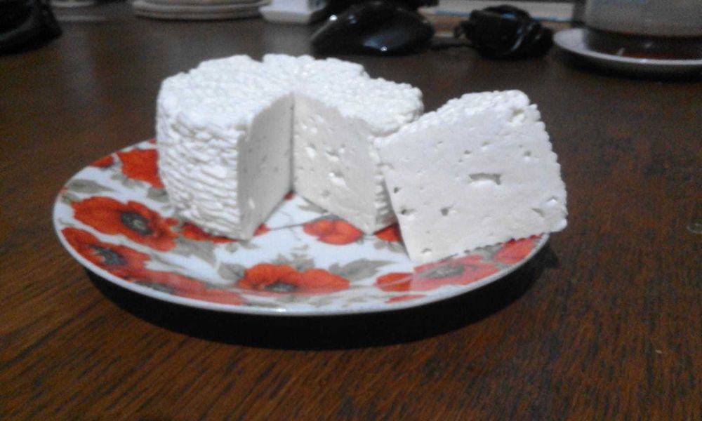 Козье брынза без запаха. Домашняя