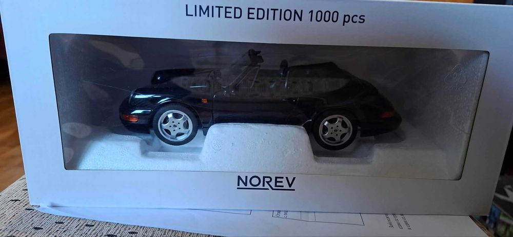 Porsche 911 Carrera 4 cabrio 1990 Norev 1:18