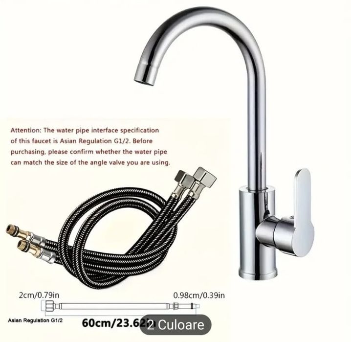 Robinet de bucătărie cu rotire de 360 de grade