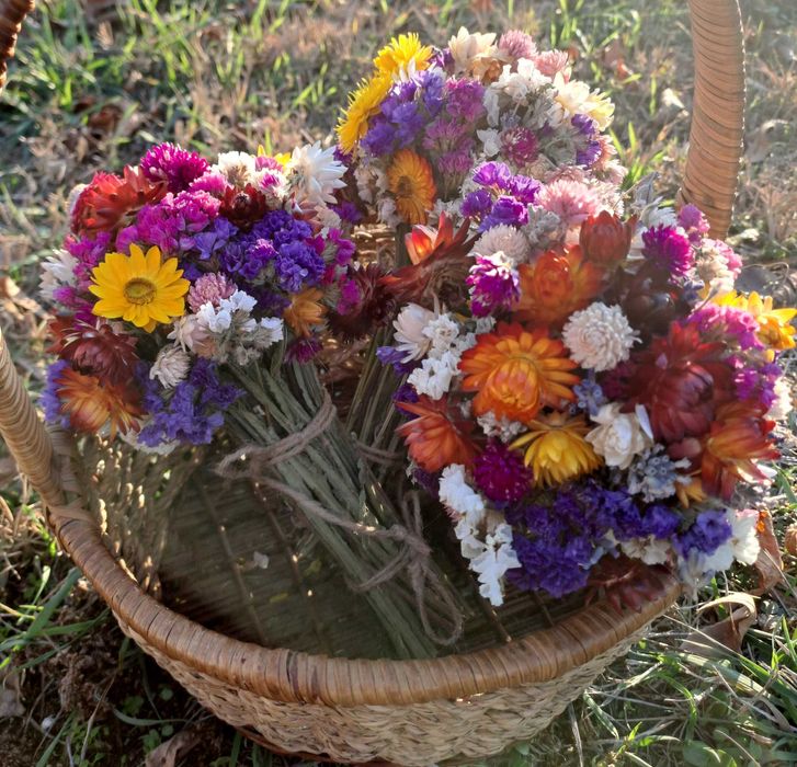 Buchet flori uscate natural