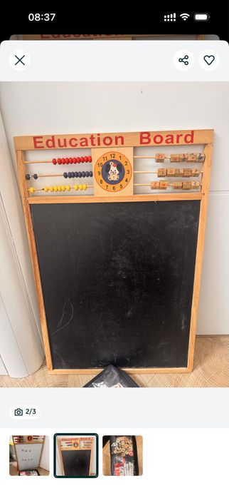 Tabla  alba neagra cu accesorii