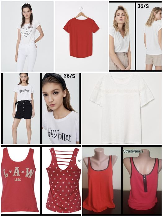 Tricouri bumbac casual XS/S