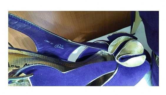 Pantofi/Sandale Anne Michelle UK elegante ,mov, toc inalt