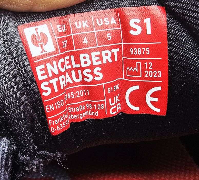 Pantofi lucru Engelbert Strauss S1 Tegmen IV Low | Sistem BOA | Mărimea 37 greutate redusa