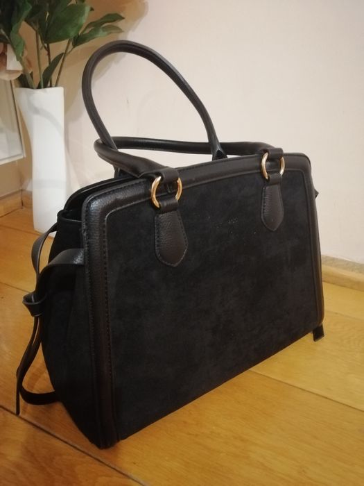 Нова дамска чанта велур